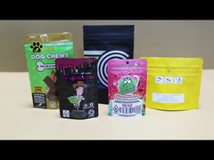 1g Kleingröße schwarze kindersichere Tasche mit eigenständigem Plastikverschluss