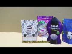 Hersteller PET Lebensmittelverpackung Flachboden Reißverschluss Kunststoff Hundefutterverpackungstüte