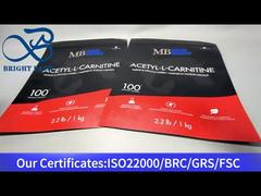 Matter wiederverschließbarer Standbeutel mit Reißverschluss