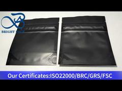 schwarze, matte, kindersichere Taschen