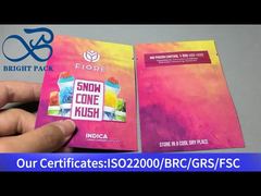 Kleine Mylar-Lebensmittelaufbewahrungsbeutel mit Reißverschluss für Cannabisdestillat