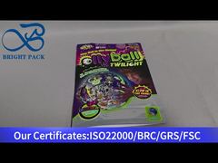 Standbeutel mit Druckverschluss und klarem Fenster für die Spielzeugverpackung