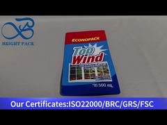 Stand-up-Plastiktüte für Glasreiniger