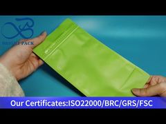 Grüne Flachbodentasche mit Reißverschluss