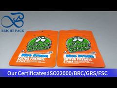 Cannabis-Kindersicherungsbeutel mit klarem Fenster