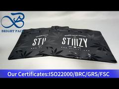 Glänzend bedruckter Cannabis-Kinderverschlussbeutel mit mattem Öl