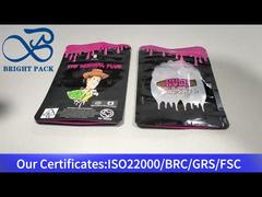 Kindersichere Reißverschlusstaschen mit klarem Fenster