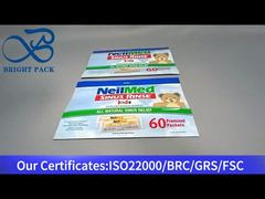 Blauer Standbeutel mit Druckverschluss