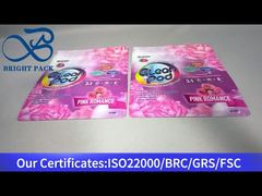 Lila Standbeutel mit Druckverschluss für Waschmittelbehälter