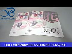 Standbeutel mit Druckverschluss für Waschmittel mit Blumenduft