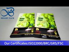 Grüner Standbodenbeutel für gesunden Zucker