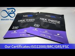 Schwarzer Standbeutel aus Aluminiumfolienverbundstoff