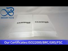 Transparente Stand-Plastiktüte ohne Reißverschluss