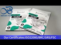 Weißer kleiner Standbeutel mit Druckverschluss für Kaugummi 100 g