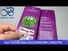 Lila kleine Plastiktüte 1g mit leicht aufreißbarer Öffnung