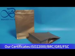 Gelber Beutel mit flachem Boden