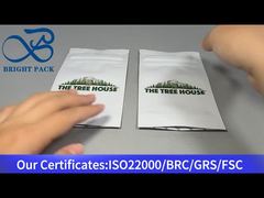 weißer, maßgeschneiderter, kindersicherer Druckverschlussbeutel