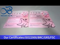 Rot aufgestellte Reißverschlussbeutel für Waschmittelkapseln