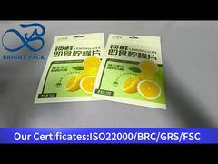 Stehen Sie auf Reißverschlussbeutel für Zitronenscheiben 62g