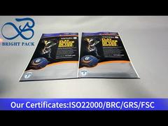 Schwarze Aluminiumfolien-Standbodenbeutel aus Kunststoff mit Sichtfenster