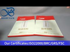 Stand-Up-Reißverschlusstasche für Sojamilchpulver 500g