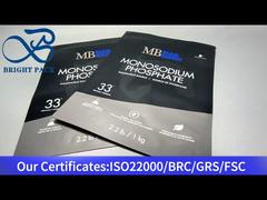 große schwarze Aluminium-Plastik-Stand-up-Tasche für Monosodiumphosphat 1 kg