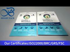 Blaue Plastik-Ziplock-Tasche für Hundefutter 170g