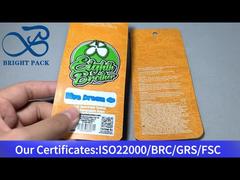 orange kleine Aluminium-Kunststoff-Mylar-Lebensmittelaufbewahrungsbeutel 1g