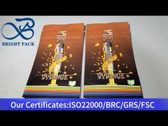 Brauner Aluminium-Plastik-Stieg-up-Kinderschutz-Riegelbeutel