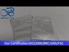 Silberne Aluminiumfolie-Standboden-Reißverschlussbeutel