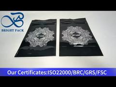 schwarze kindersichere Reißverschlusstasche