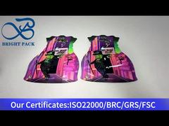 Unregelmäßig geformter, kindersicherer chinesischer Beutel mit doppelseitigem Druck