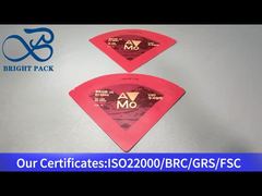 roter, unregelmäßig geformter Verpackungsbeutel für Kaffee 15g