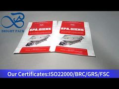 Weißer Kunststoff-Verpackungsbeutel mit Reißverschluss für Badreiniger, Desinfektionsmittel, 80 g