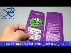 Lila PE-Beutelverpackung