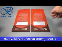 orangefarbene, kindersichere Verpackung