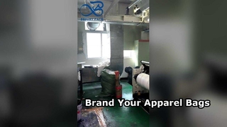 Individuell bedruckter Kleidersack, transparentes Fenster, Markenlogo-Aufbewahrungstasche für Kleidung