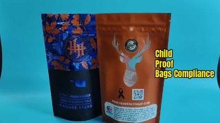 In den USA patentierte kindersichere Druckverschlussbeutel für die Compliance-Anforderungen von Cannabis-Apotheken