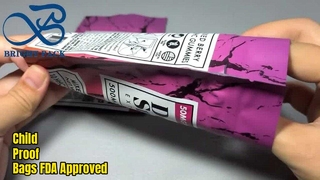 FDA-zertifizierte, individuelle, kindersichere Mylar-Beutel