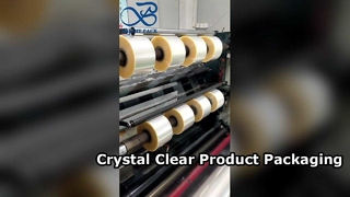 Transparente Verpackungsrollenfolie, flexible Verpackungsfolienrolle in Lebensmittelqualität mit hoher Klarheit