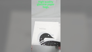 Maßgeschneiderte Größe Hochtransparent 100% biologisch abbaubare Glasine-Papiertüten für Bekleidungsverpackungen