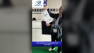 40g biologisch abbaubare, individuell bedruckte Glaslinse-Papiertüten für umweltfreundliche Verpackungen