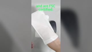 FSC-zertifizierte biologisch abbaubare Glaspapiertüten mit selbstklebendem Siegel für Kleidung und Socken