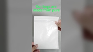 Maßgeschneiderte Pergamin-Papiertüten mit selbstklebendem Haftverschluss, 100 % biologisch abbaubar und individuell anpassbar