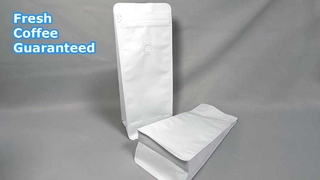 Wiederverschließbare Kaffeebeutel mit flachem Boden und Ventil