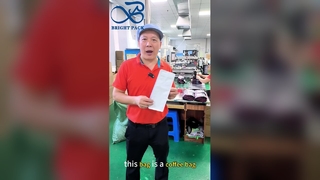 Stabile Regalanzeige für Kaffeebeutel mit flachem Boden in Lebensmittelqualität für Kaffeemarken