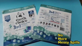 Auslaufsichere Wäschekapseln mit Reißverschluss für eine saubere Aufbewahrung im Haushalt