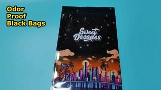 Geruchsdichte schwarze Aluminiumfolien-Verbundbeutel mit Reißverschluss für Lagerung und Großhandel