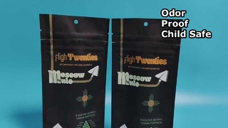 Geruchssicherer Mylar-Beutel, kindersicher, Großpackung für Cannabis-Marken aus den USA