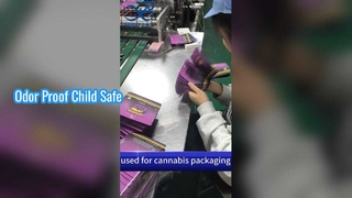 Robuste, kindersichere Mylar-Beutel, geruchs- und feuchtigkeitsbeständig für die Aufbewahrung und Präsentation von Cannabiskräutern
